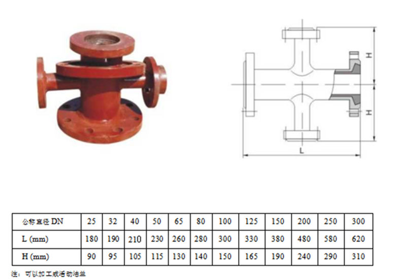 鋼襯玻璃四通 鋼襯玻璃四通